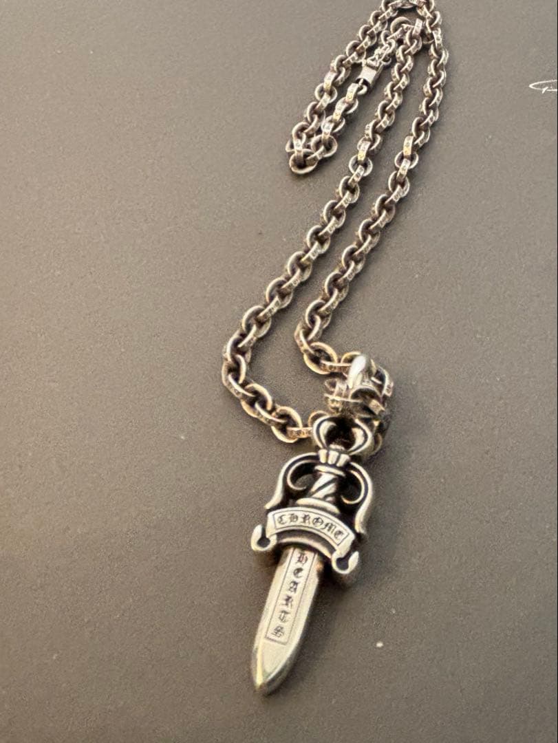 Chrome Hearts ダブルダガーペンダントトップ ボールチェーン - メルカリ