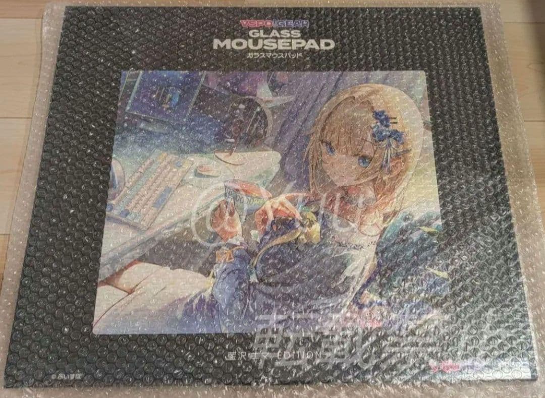 新品未開封】ぶいすぽっ！ ガラスマウスパッド 藍沢エマ VSPO! GEAR