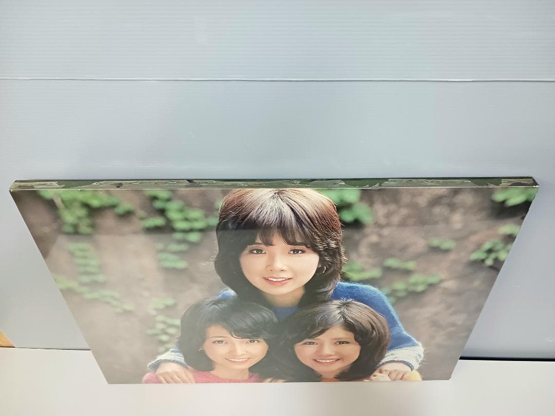 昭和レトロ！当時物『キャンディーズ』木製 ポスターパネル 大判 B2サイズ