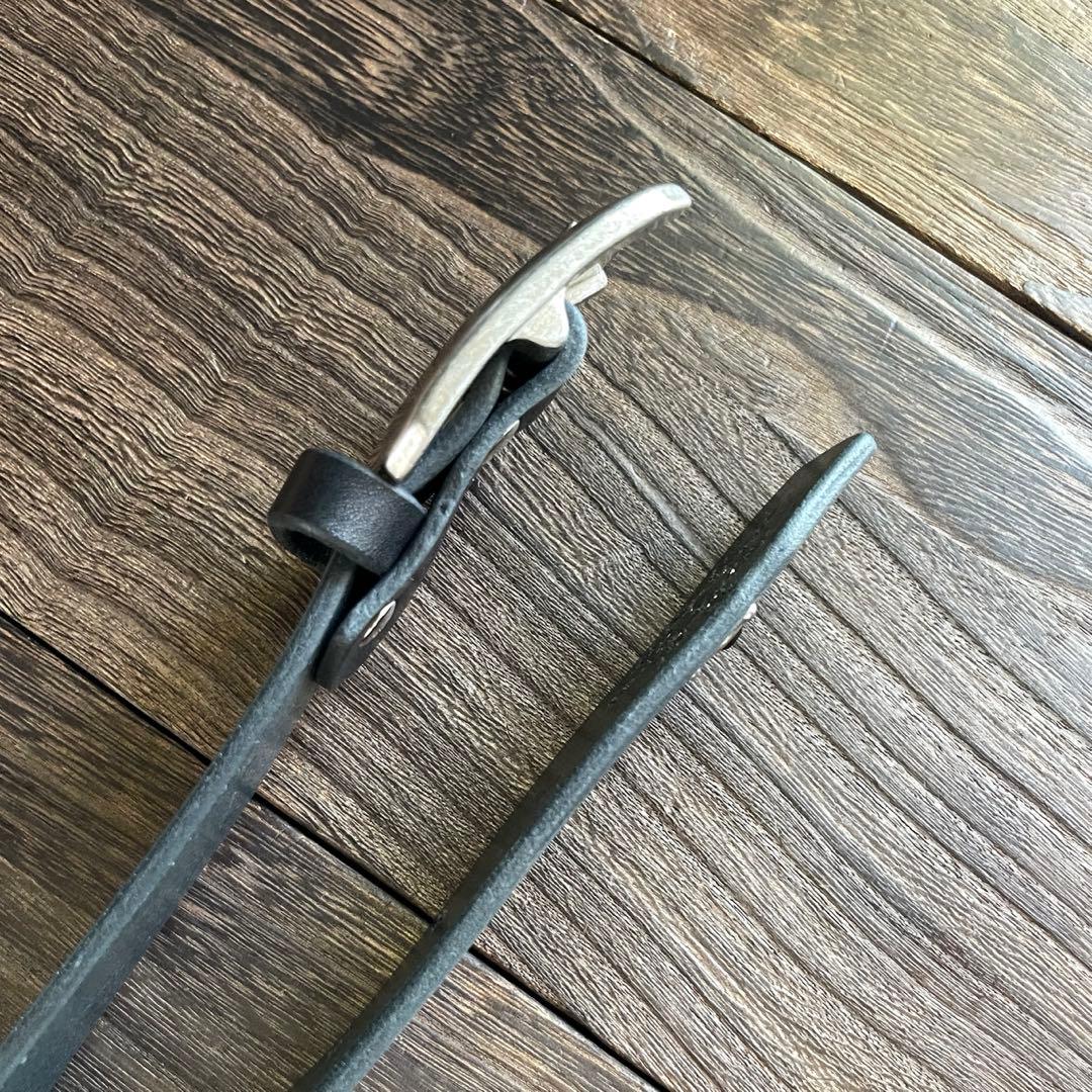 ディッキーズ874専用スタッズベルト 牛ヌメシルバーHTC CALEE - メルカリ