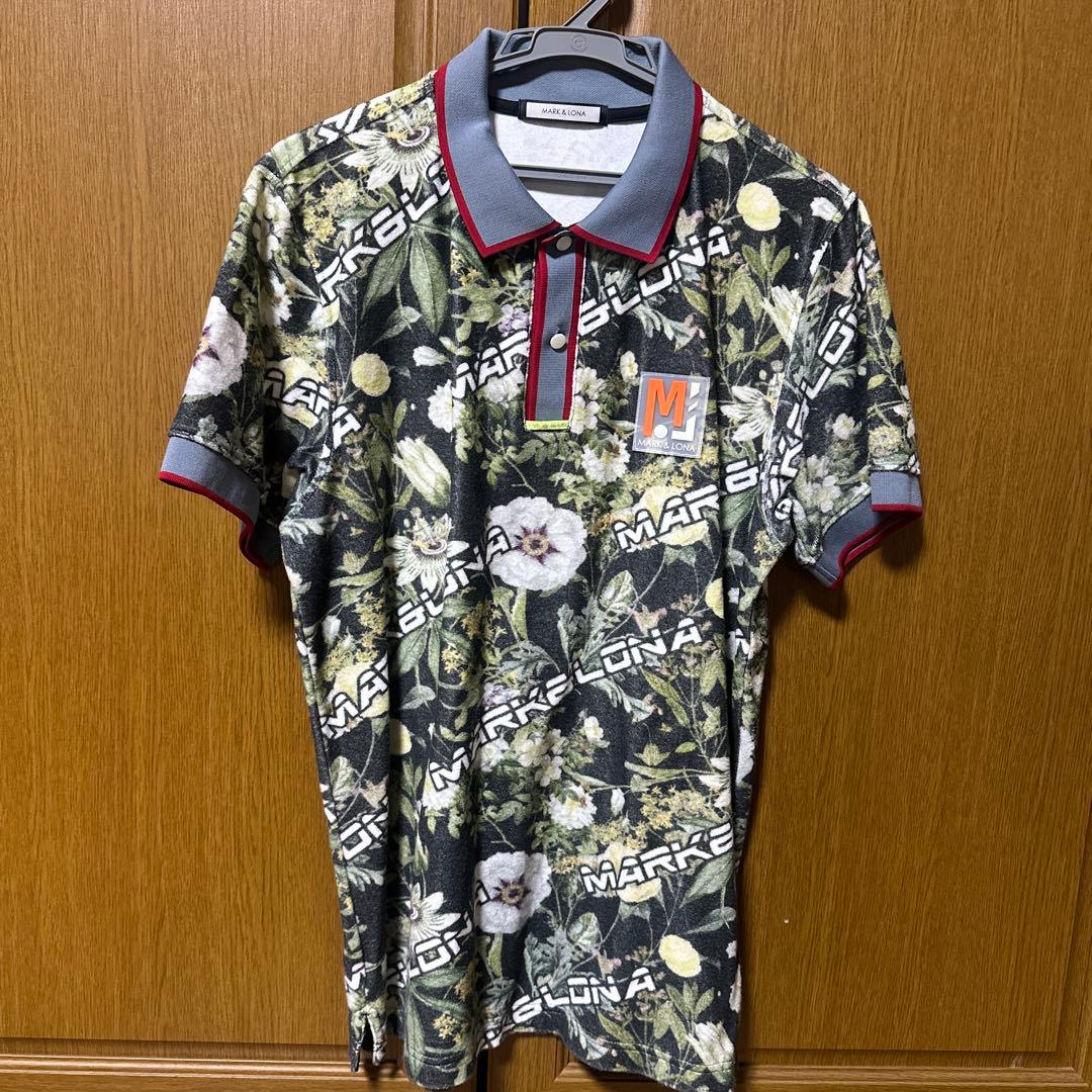 美品⭐︎MARK & LONA （マークアンドロナ）花柄ポロシャツ - メルカリ