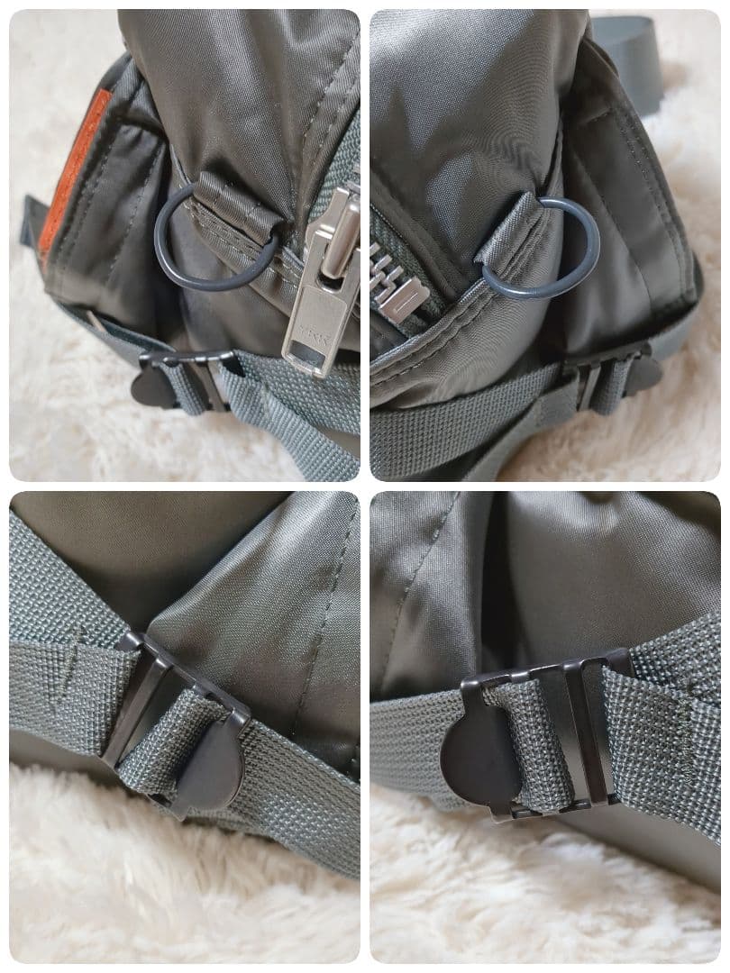 希少ほぼ未使用品！PORTER TANKER ウエストバッグ グレー 廃盤品