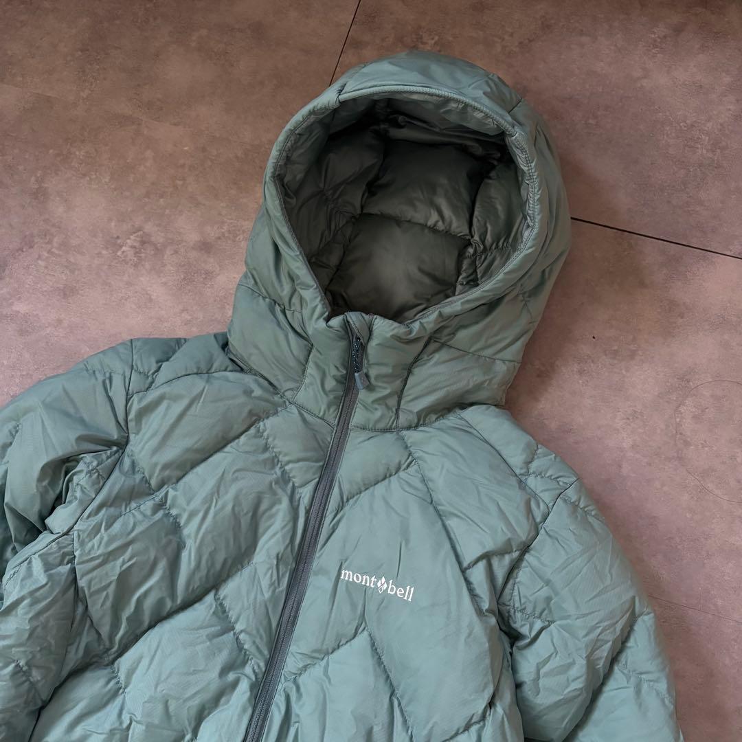 廃盤品❗️】水色mont-bell ネージュダウンパーカ ドローコード付き！M
