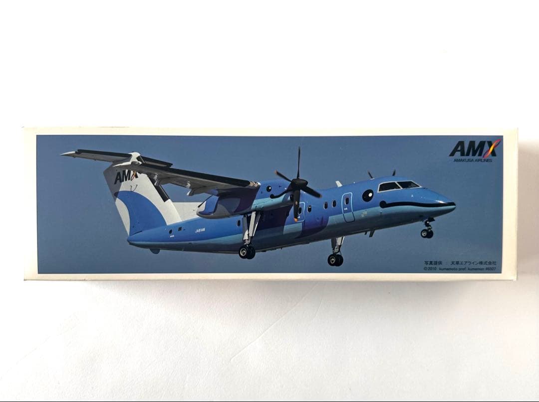 AMX航空機プラモデル 天草エアラインBOMBARDIER DASH8-100 1/400 DASH8-100 AMX 天草エアライン 新塗装 JA81AM ＊ブリスター欠品