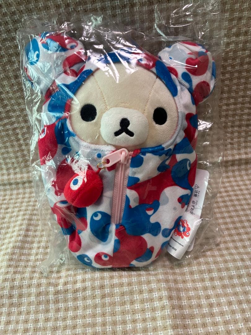 リラックマ＆コリラックマ【ホログラムシール有り正規品】タグ付き万博寝袋ぬいぐるみ