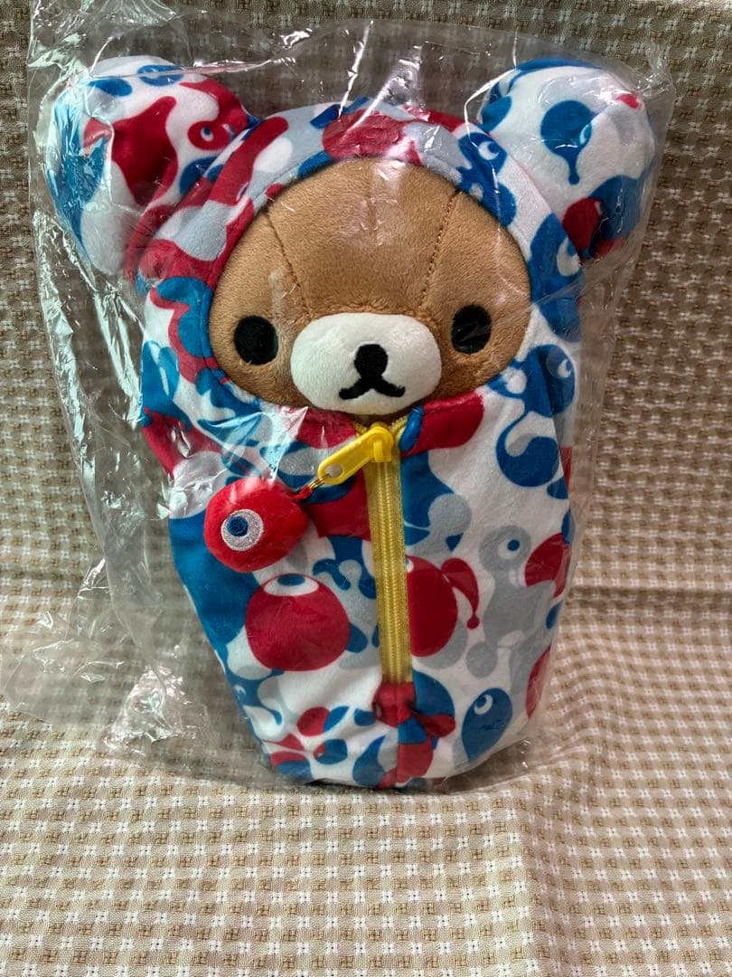 リラックマ＆コリラックマ【ホログラムシール有り正規品】タグ付き万博寝袋ぬいぐるみ
