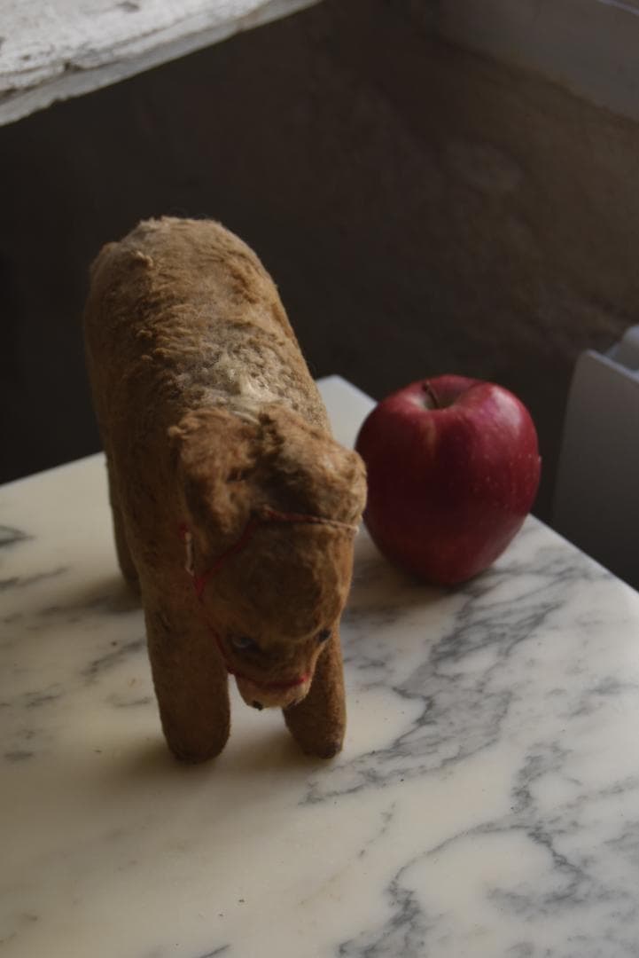 フランスアンティーク　古びたロバさんのぬいぐるみ