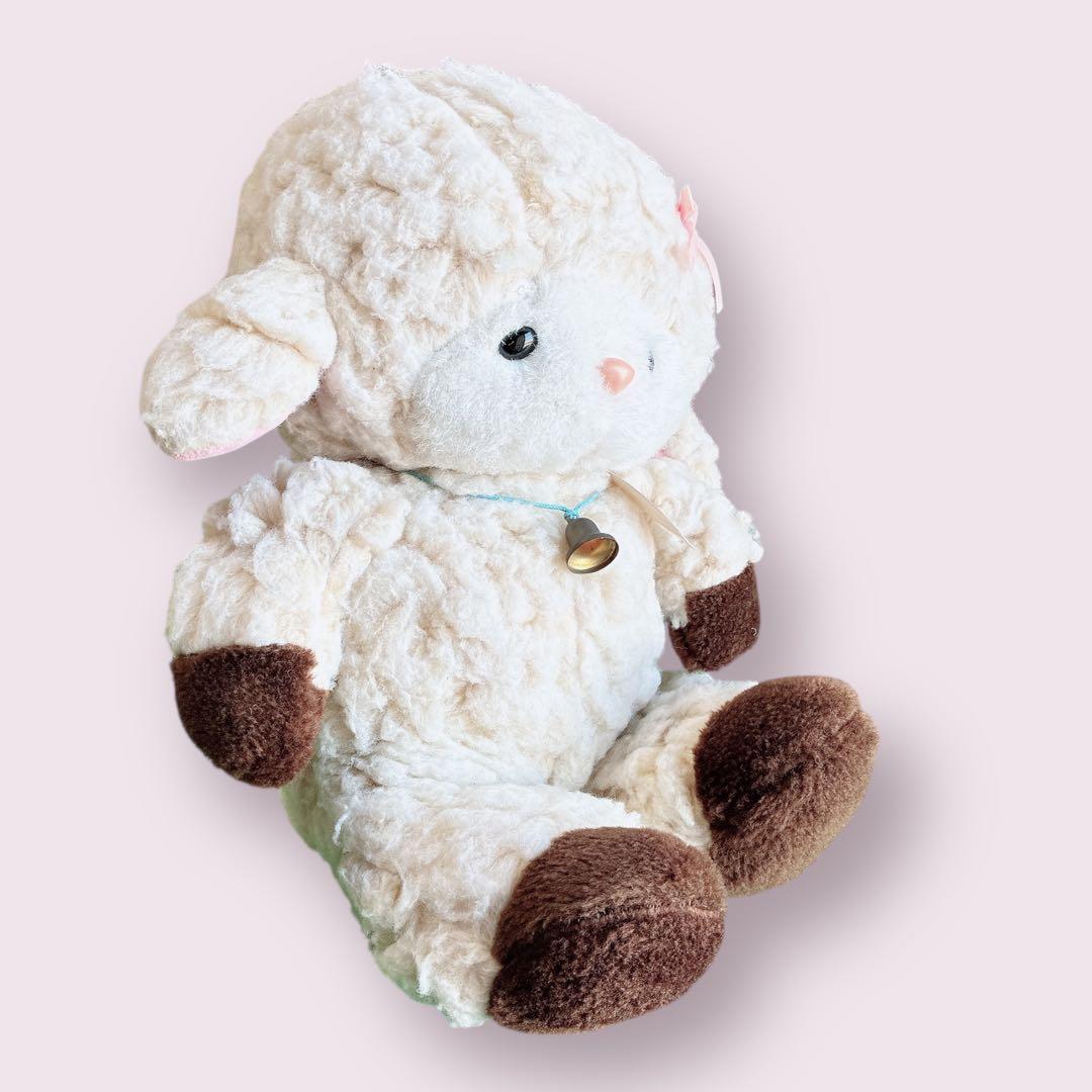 レトロ　ひつじ　ビッグぬいぐるみ