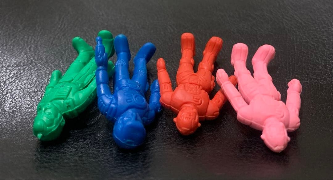 キャプテンフューチャー 消しゴム 4体 当時物 キン消し フィギュア