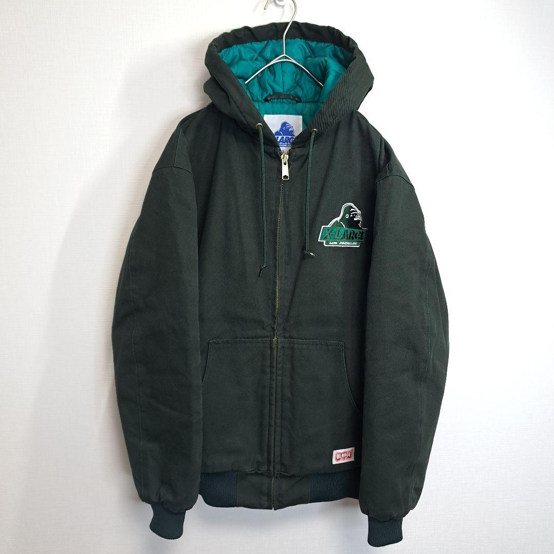 美品/コムドットゆうた着用】X-LARGE アクティブジャケット グリーン S