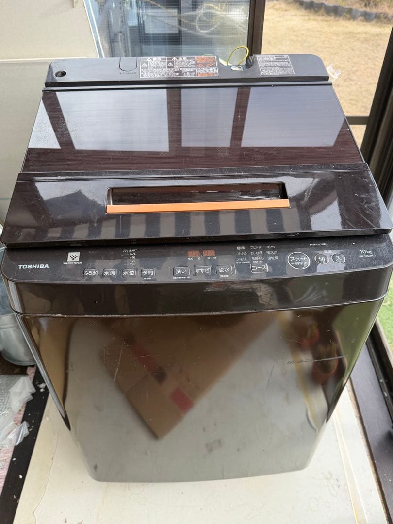 東芝　AW-10SD6T 簡易洗浄済み 東芝 全自動洗濯機 洗濯10.0kg 簡易乾燥 幅63.7cm 自動投入 ウルトラ