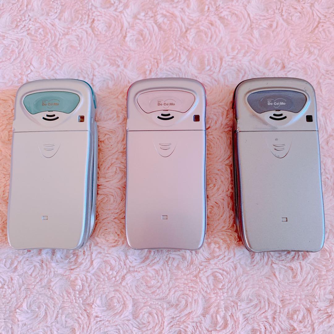 ⭐︎希少⭐︎ ドコモ D503is 3色セット スケルトン ガラケー 平成