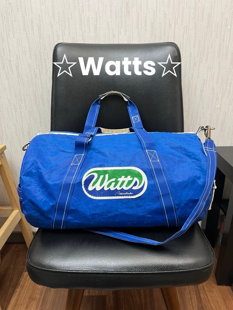 watts ワッツ☆ヨット素材ダッフルバッグ2WAYトートバッグ/ボストン