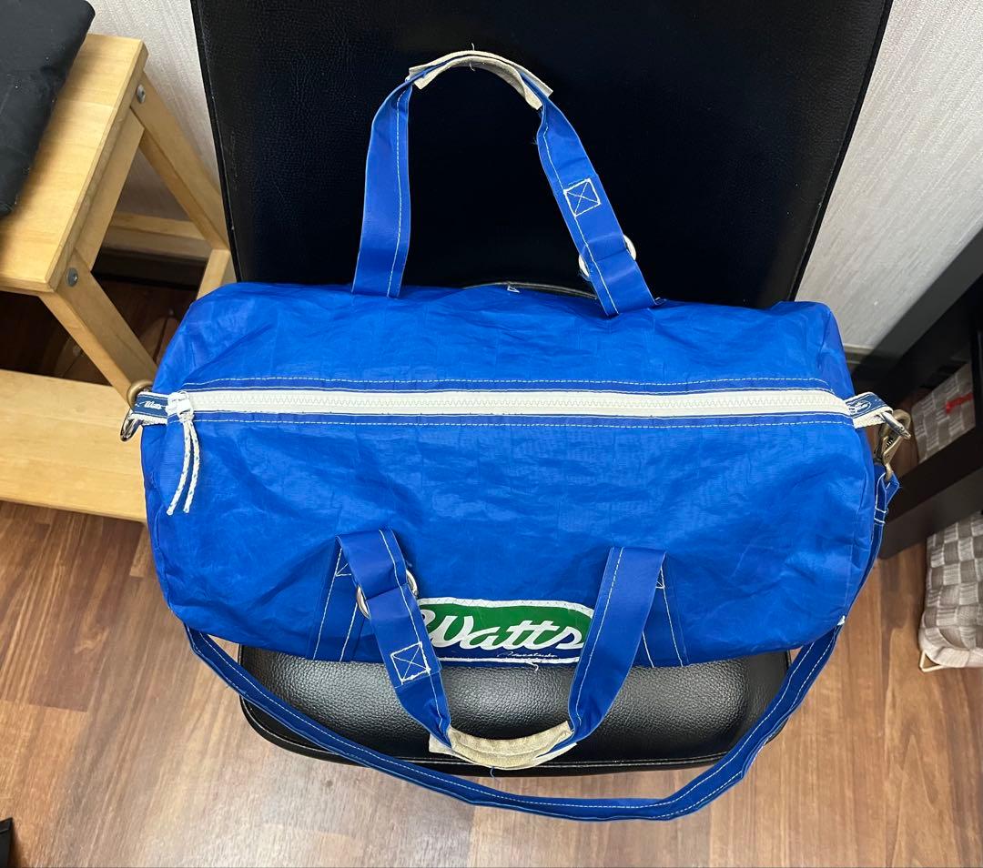 watts ワッツ☆ヨット素材ダッフルバッグ2WAYトートバッグ/ボストン