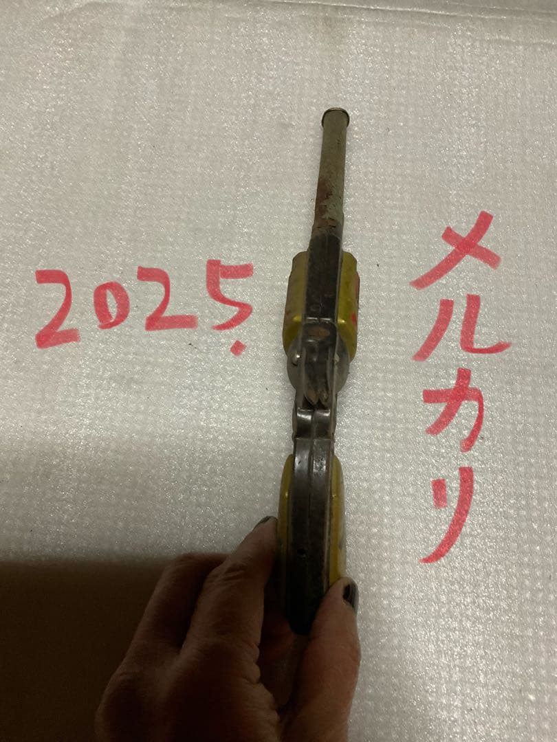 ブリキ製拳銃／ウエスタン・ボーイ。【ジャンク品 錆あり 引き金のみ