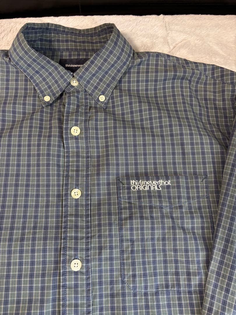 thisisneverthat ウォッシュドチェックシャツ Mサイズ - メルカリ