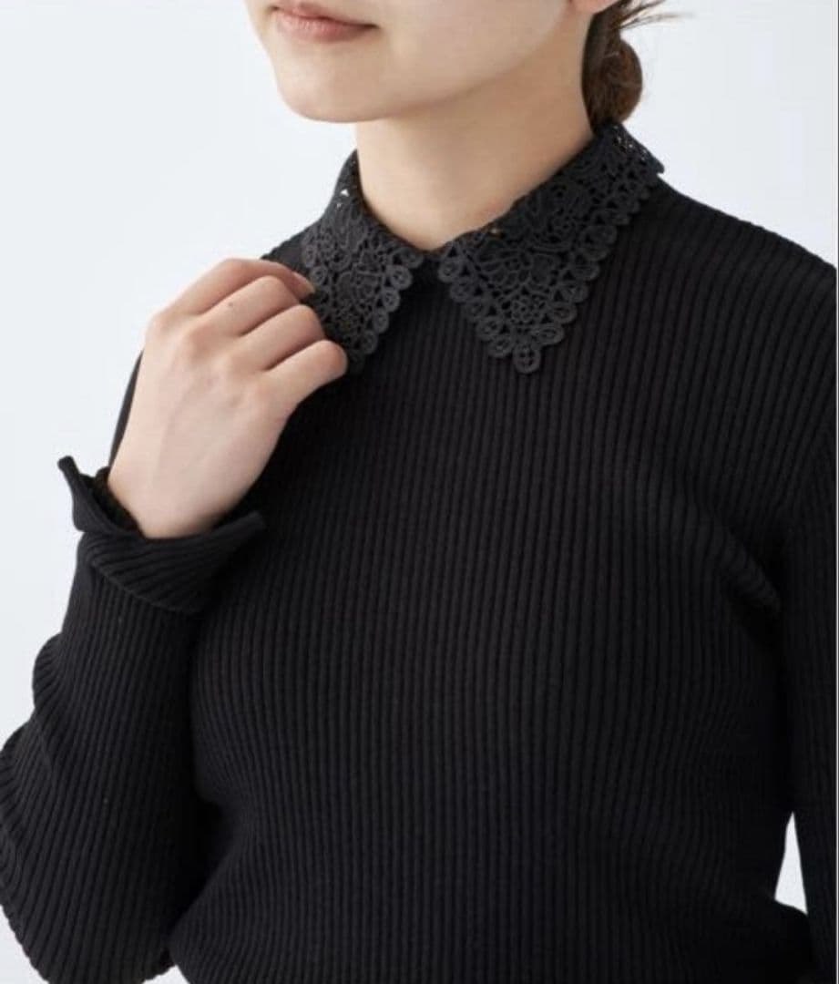 IENA レース襟ホールガーメント リブプルオーバー - メルカリ