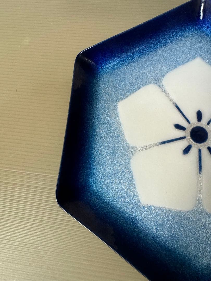 2310 七宝焼 桔梗文 皿 未使用 - メルカリ