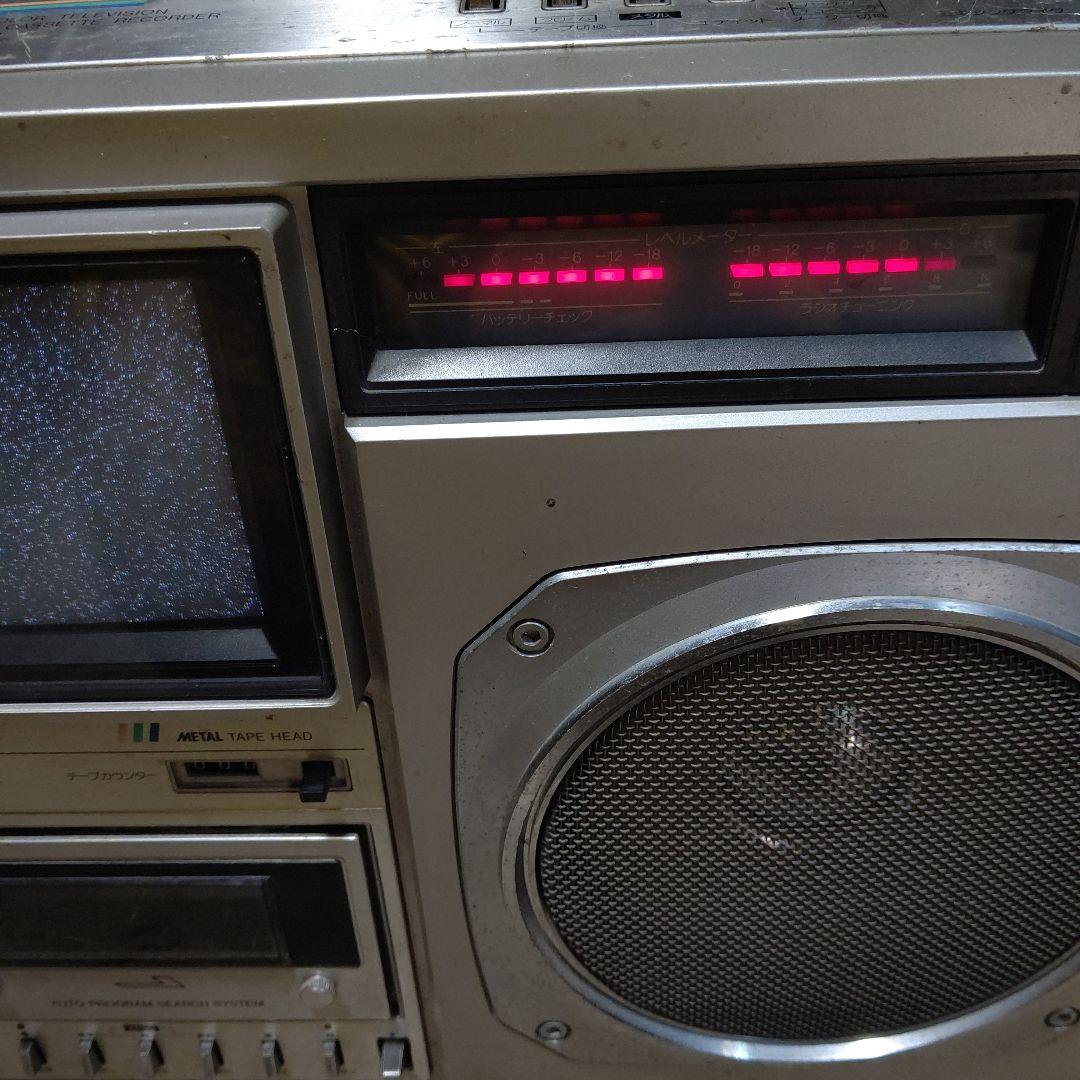 最終‼️超希少レトロSHARP TVthe SEARCHER テレビ付きラジカセ - メルカリ