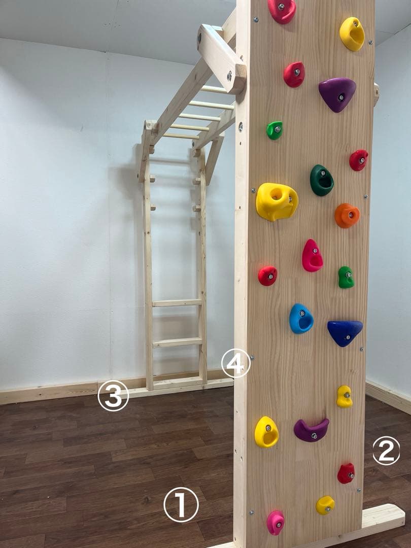 雲梯 室内うんてい 室内 タイプB ボルダリング 鉄棒 - メルカリ