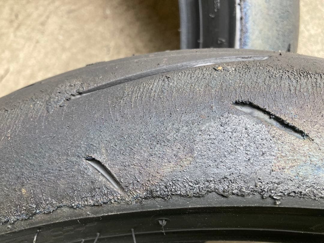 中古　ダンロップ　α13 sp H 前後　2023/24製　110/150-⑤