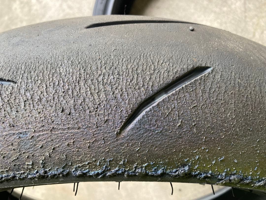 中古　ダンロップ　α13 sp H 前後　2023/24製　110/150-⑤