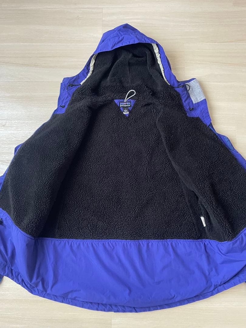 00s S00 パタゴニア インファーノジャケット 青 黒 裏ボア ビンテージ