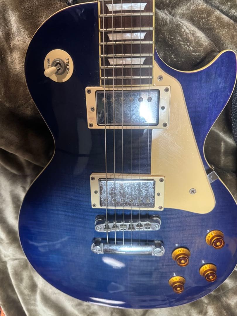売り切り‼️Epiphone Les Paul Standard 青 ケース付き