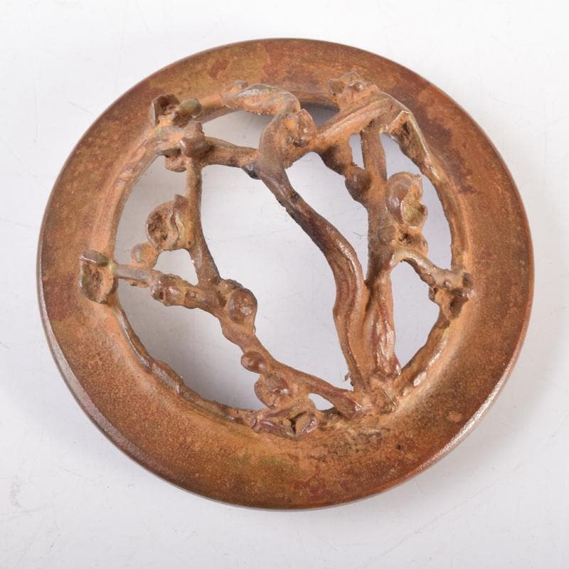 高岡銅器 三好三治造 蝋型鋳銅 花草文香炉 共布共箱 V 6971 - メルカリ