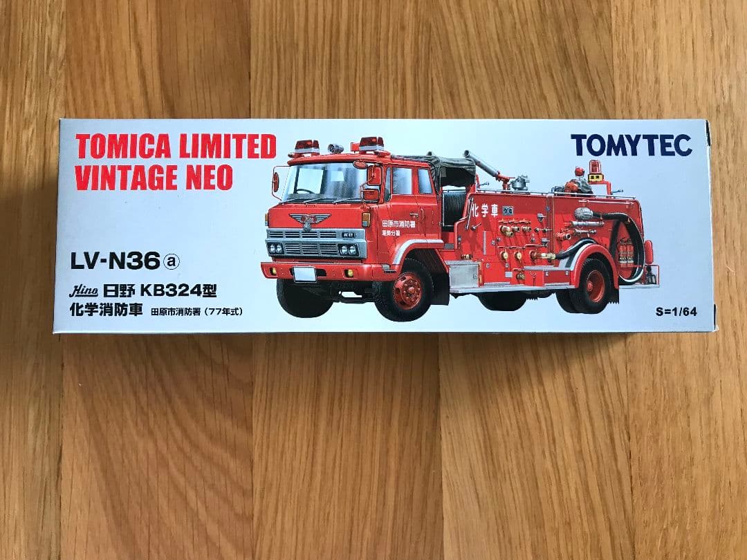 TOMICA 1/64 日野 KB324型 化学消防車 田原市消防署 LV-N36a Hino KB324 Type Chemical Fire Engine Tahara City Fire