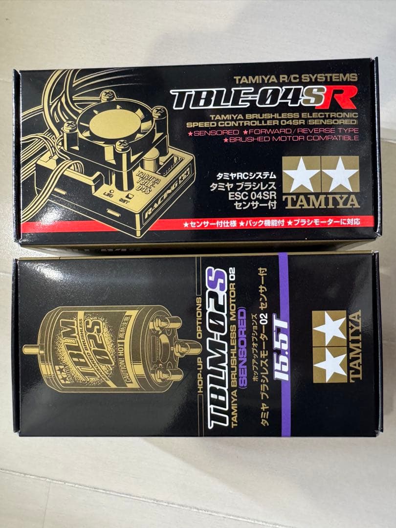 TAMIYA TBLE-04SR ESC & TBLM-02S 15.5T 新品