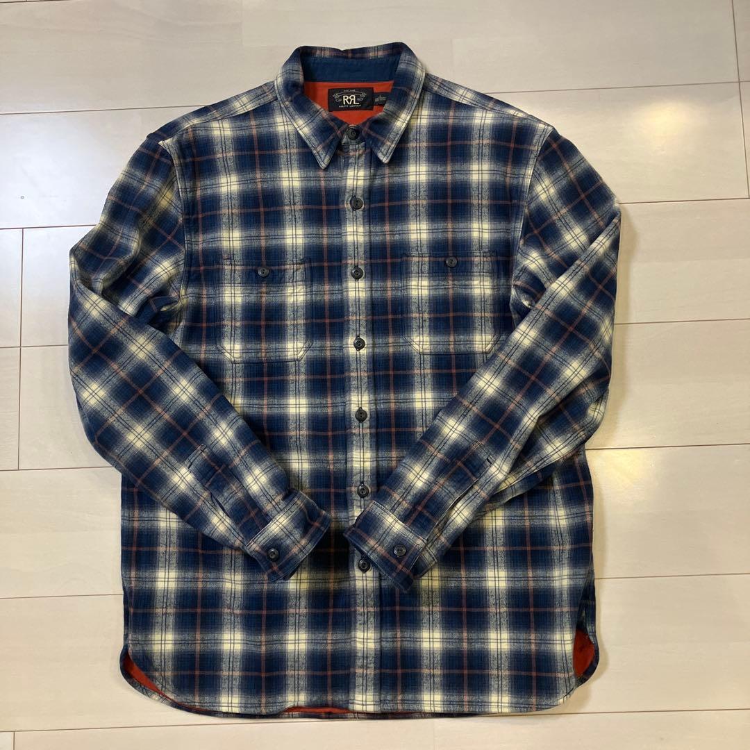RRL 厚手ネルシャツ 楽天市場】RRL ダブルアールエル ラルフローレン コットン チェック