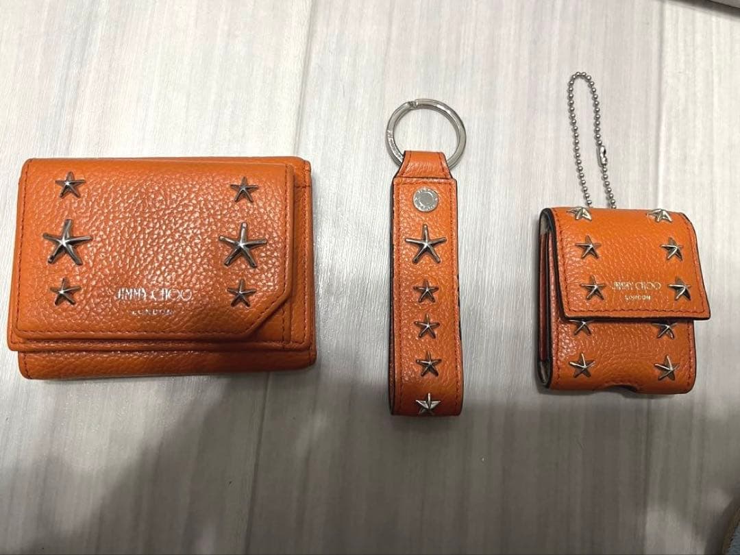 JIMMY CHOO オレンジ レザー まとめ売り - メルカリ