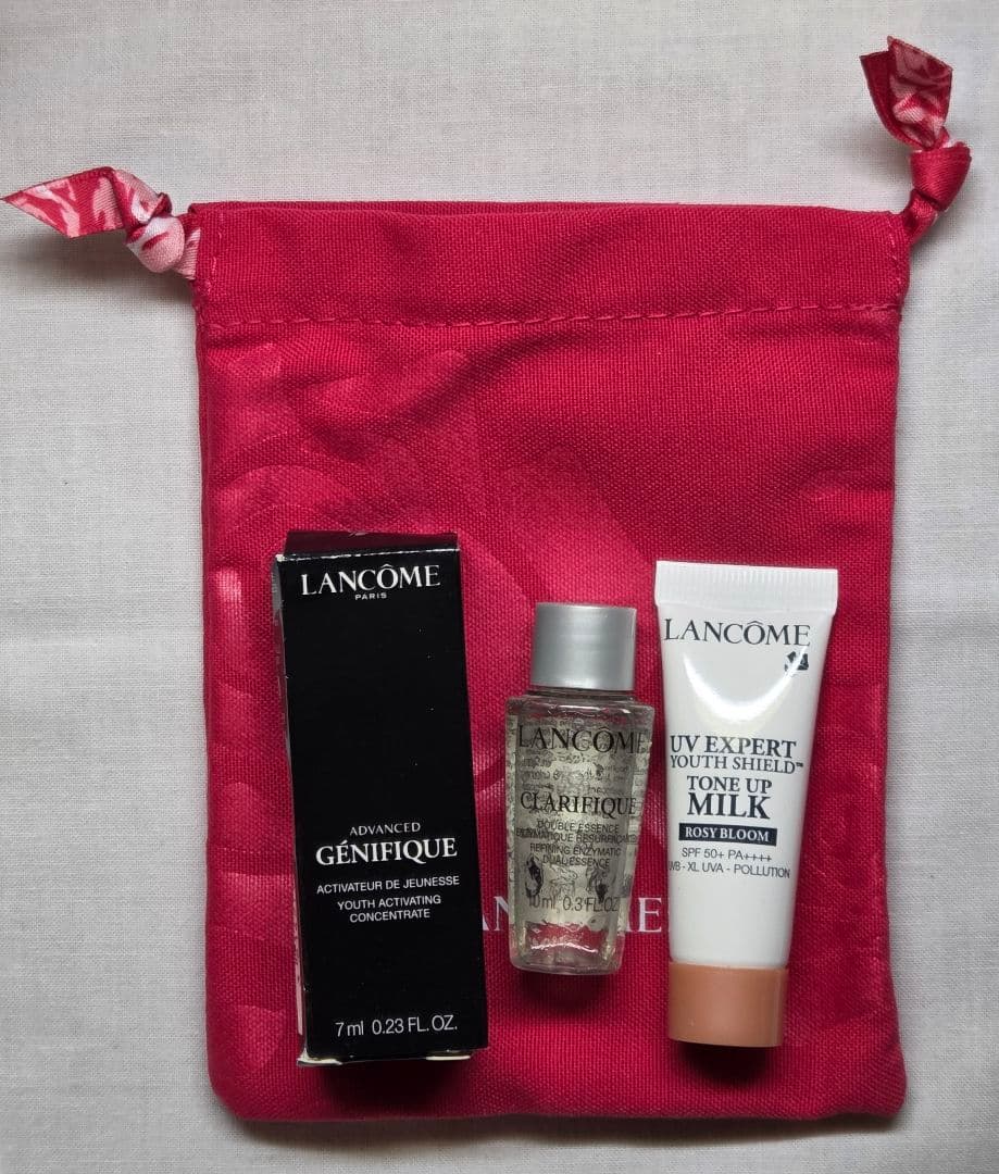 LANCOME トライアル3点セット 巾着付き - メルカリ
