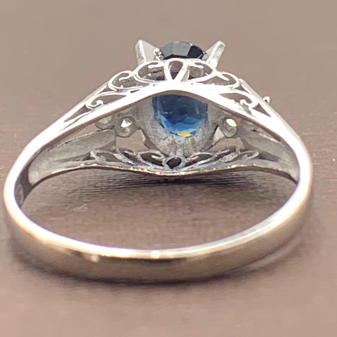 専用　　天然サファイアダイヤモンドプラチナリング PT900 8号 2.8g