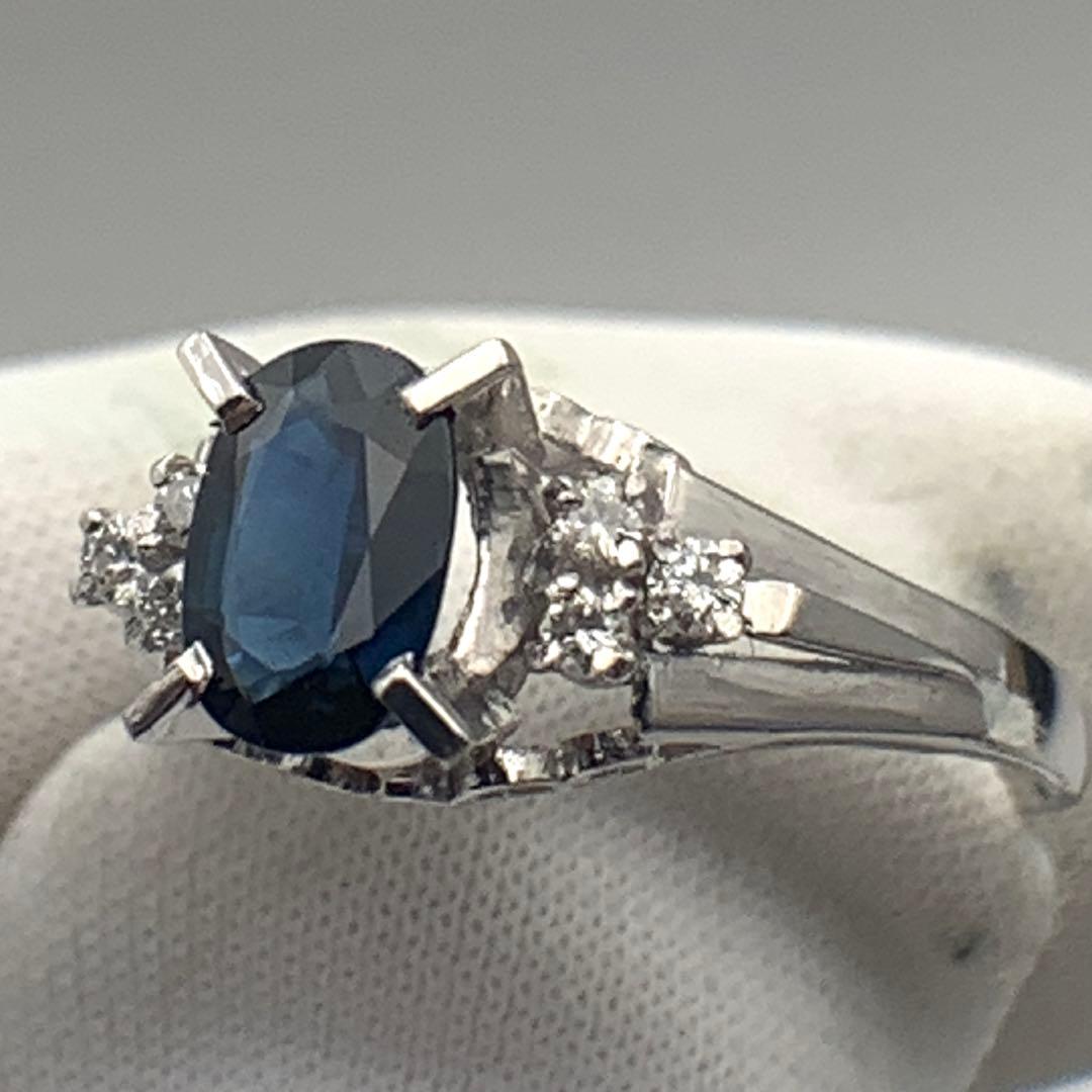 専用　　天然サファイアダイヤモンドプラチナリング PT900 8号 2.8g