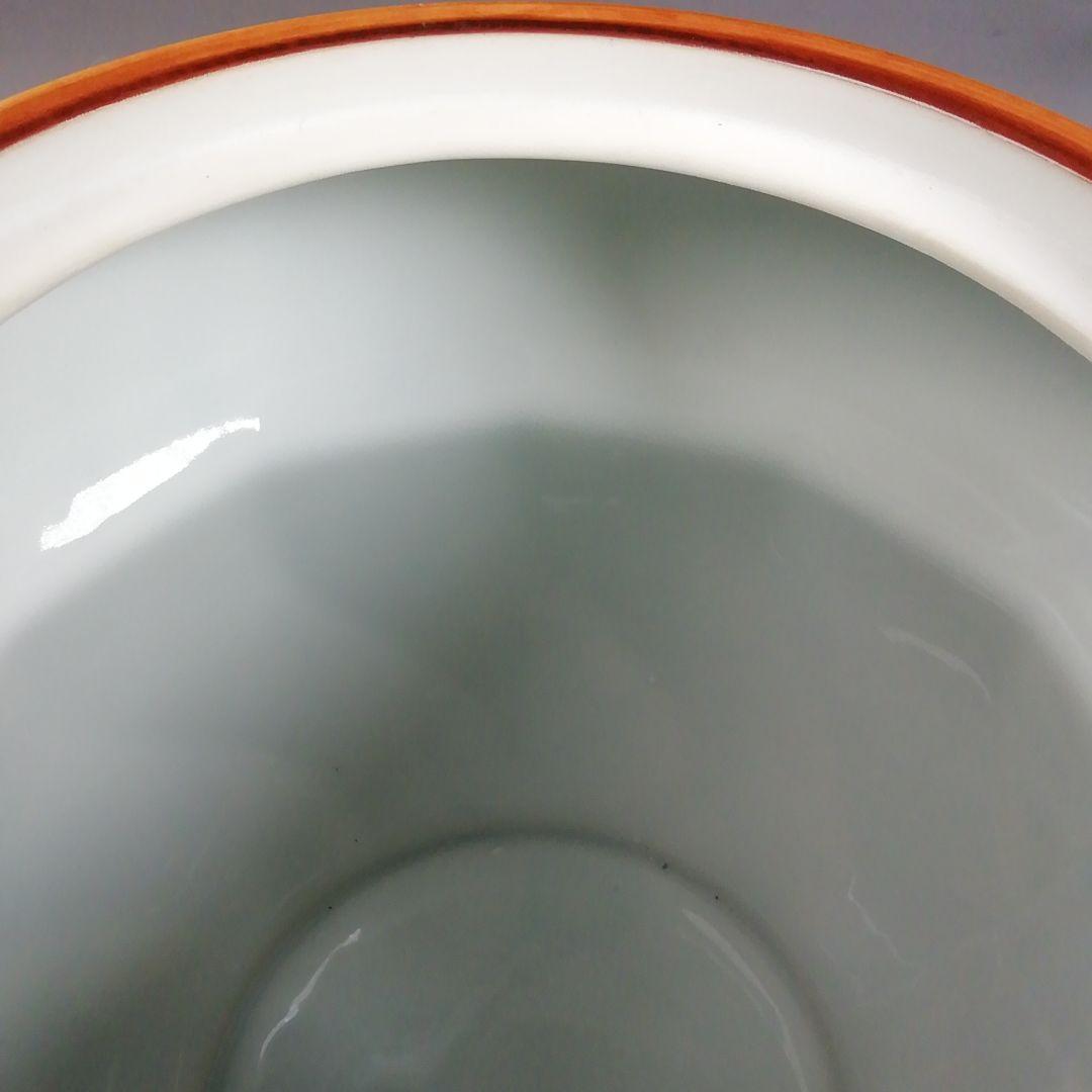 W234 水指 『染付 腰捻 水指』『塗替蓋付』『加藤郷山 造』 共箱