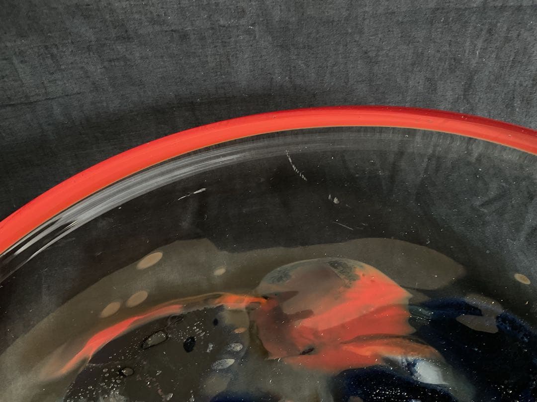 岩田藤七(1893-1980) 美しい「ガラス抽象画大皿」アート絵皿 - メルカリ