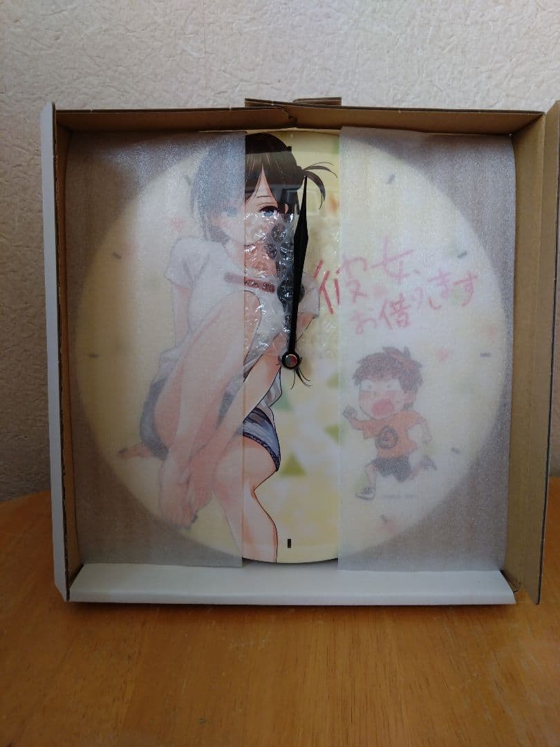 彼女お借りします特典フィギュア・缶バッチ時計・スマホ用防水ポーチ・複製原画セット