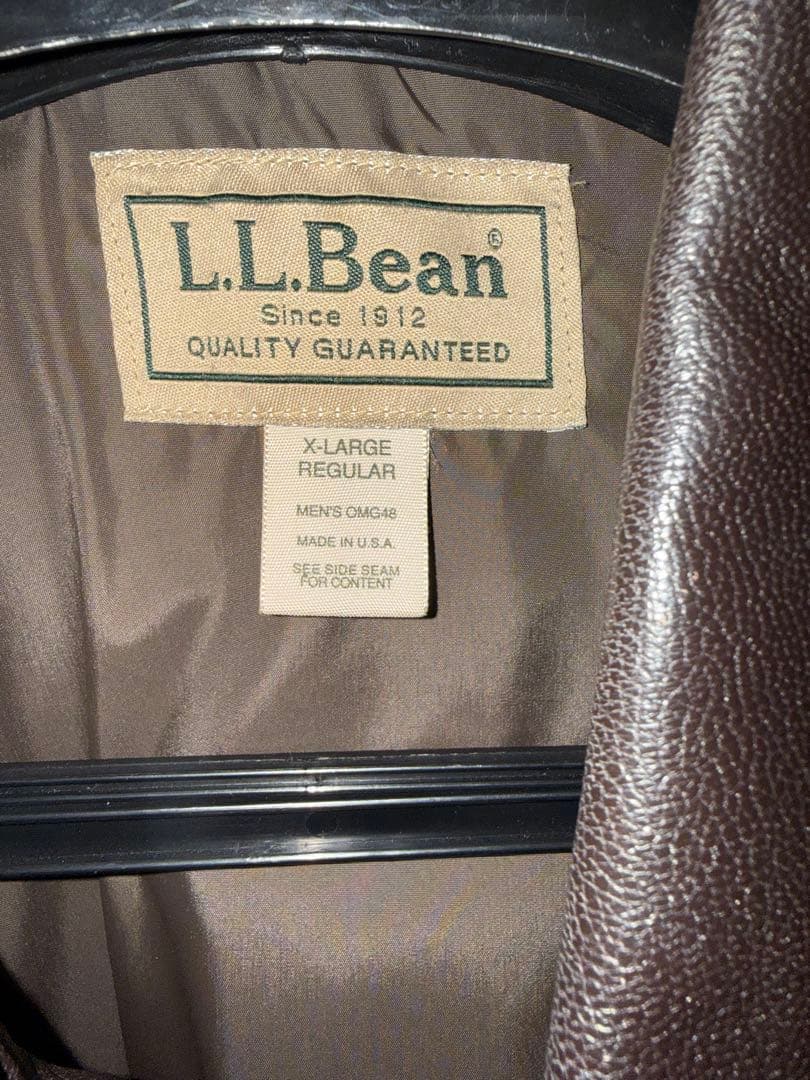 L.L.Bean LLビーン レザージャケット XLサイズ A2 USA製