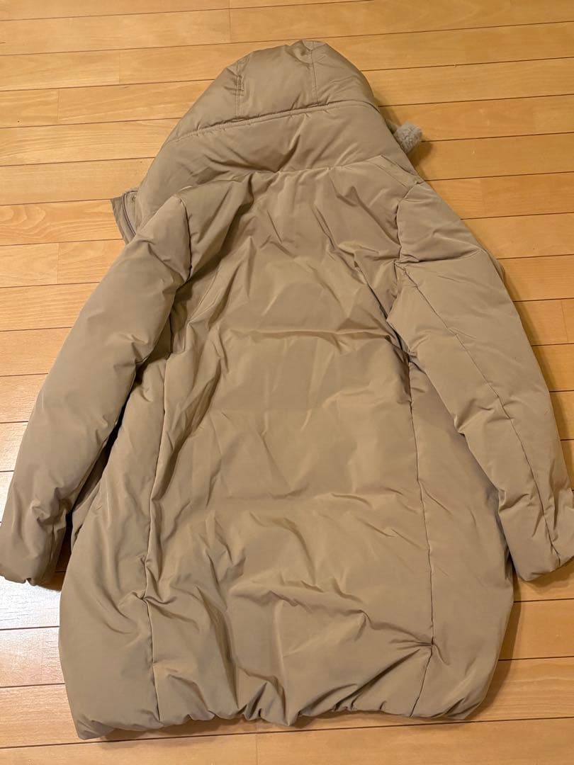 【美品】 INED フェイクファー フード ロングダウンコート《Re:DOWN》