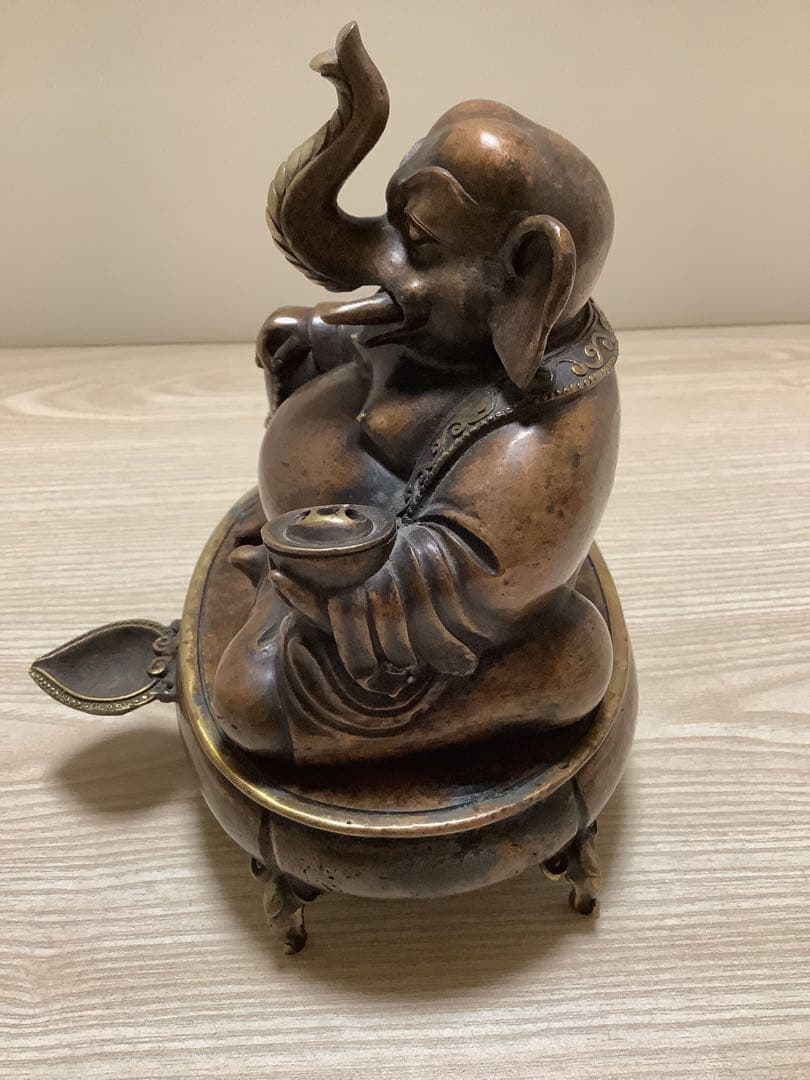 《 チベット密教　ヒンドゥー教　新品 》 ガネーシャ　インセンスバーナー　香炉