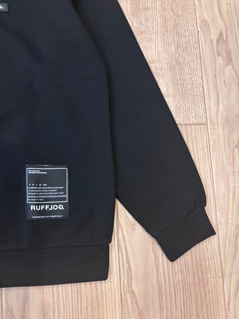 ラフロッグ サーマルモックネックシャツ ブラック - メルカリ