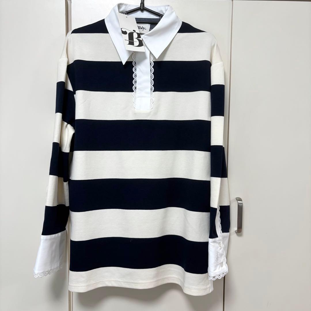 タグ付き新品 bibiy FRANCINE RUGBY TOP ラガー ニット - メルカリ