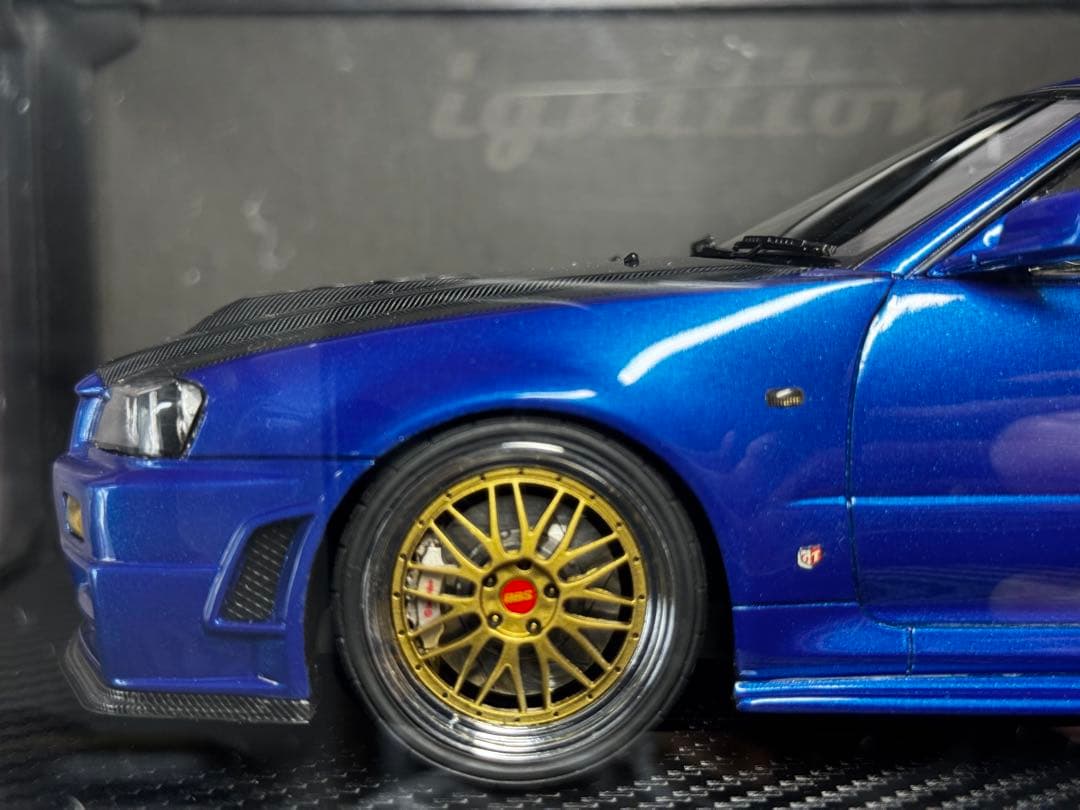 絶版希少 ニスモ R34 GT-R Zチューン ベイサイドブルー 限定140