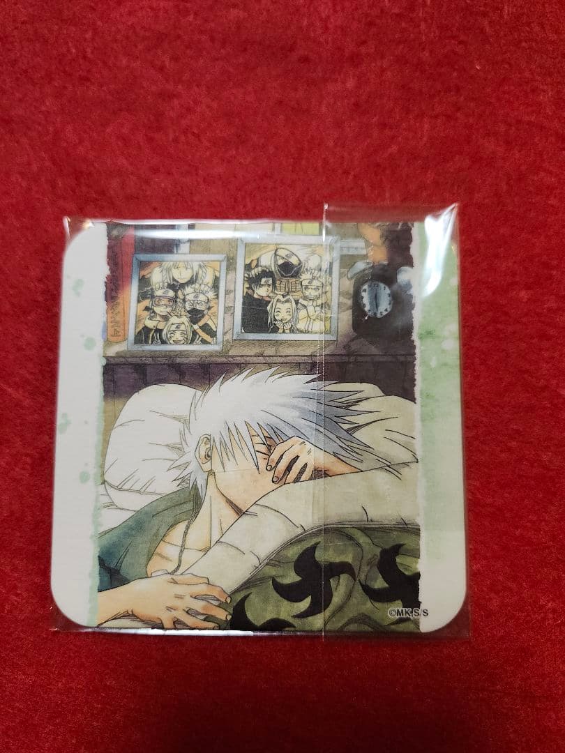 はたけカカシ 創刊50周年 ジャンプ展 コースター NARUTO ナルト 素顔