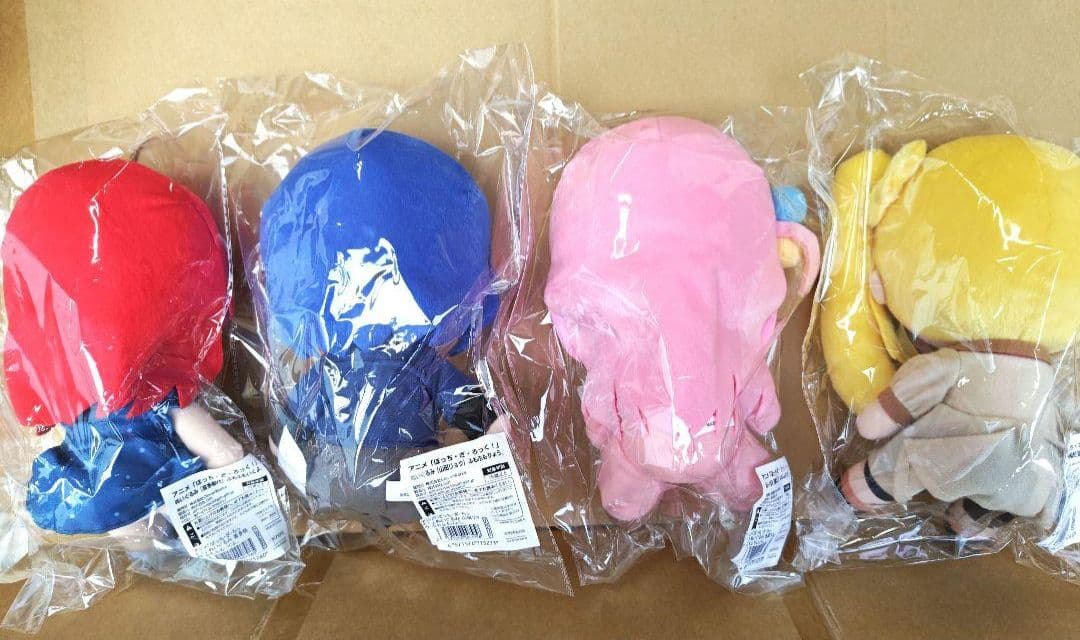 ぼっちざろっく！ふもふもひとり。いくよ。にじか。りょう。 ぬいぐるみ4体セット