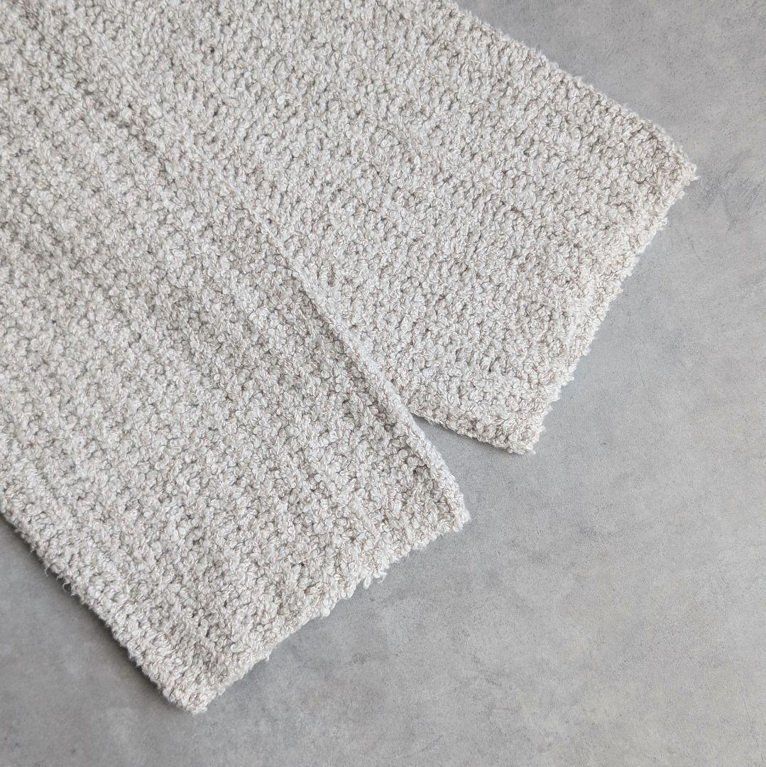 GALERIE VIE コットンカシミヤパイル フーデッドプルオーバー ニット