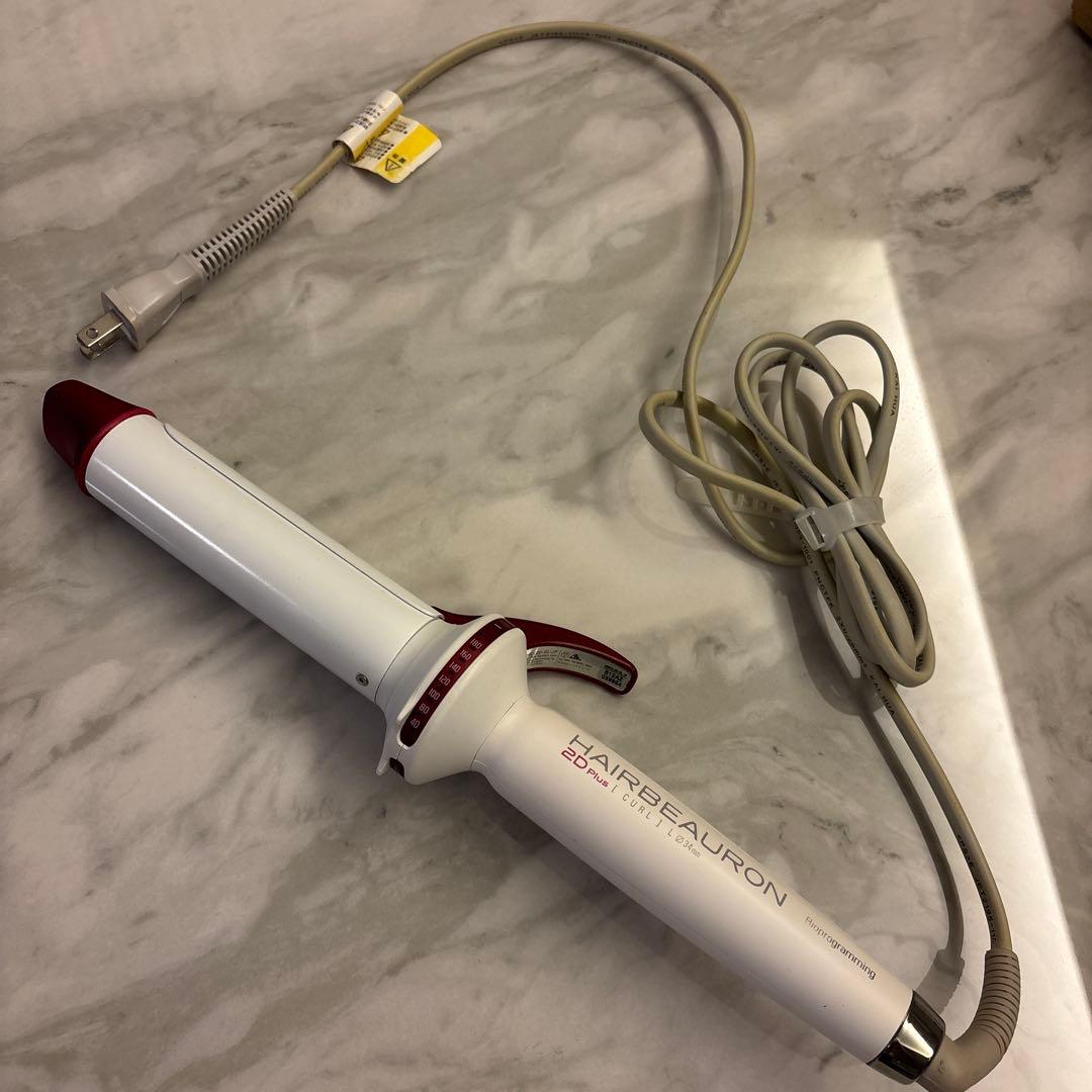 HAIRBEAURON 2D Plus CURL カールヘアアイロン 34mm 楽天市場】ヘアビューロン2D Plus [カール] S-26.5mm/L-34.0mm