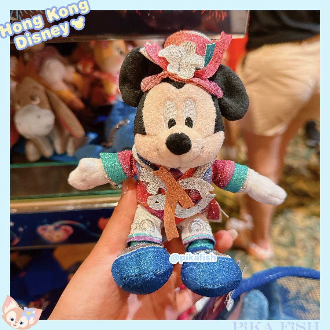 現地購入☆正規品】ミッキー 20周年 肩のせぬいぐるみ 香港ディズニー